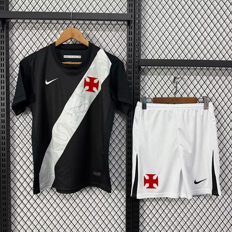 Niño_kids kit 26-27 Vasco da Gama home with white shorts soccer jersey size 16-28